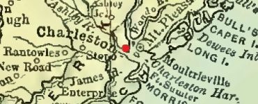 Charleston, South Carolina Map, circa 1892